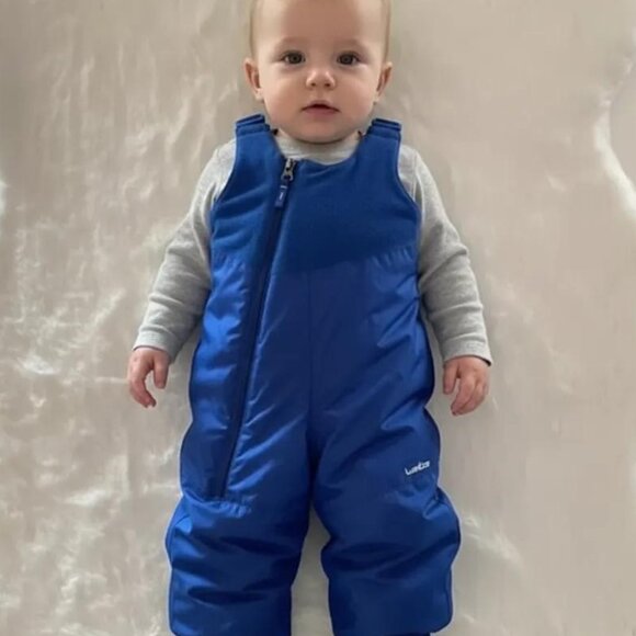Decathlon Wed'ze Bib Waterproof Zip-Up Snow Pants 12 Months (71-77 cm) - Picture 1 of 14